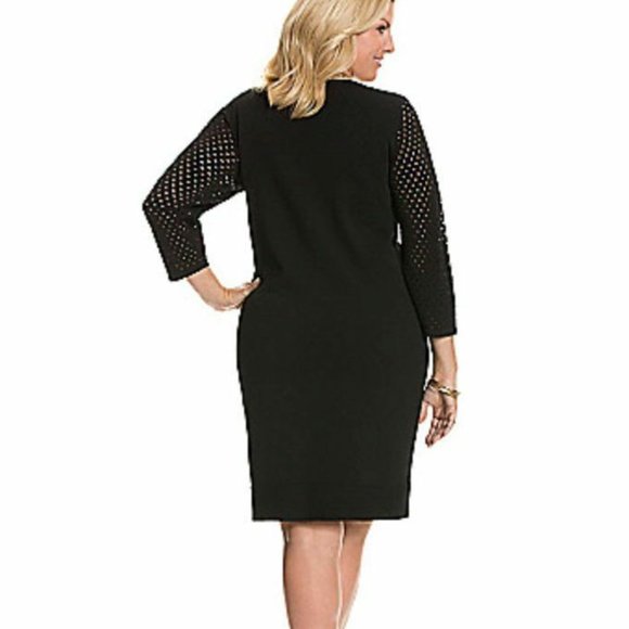 LANE BRYANT BLACK SWEATER DRESS SIZE 18/20 - Picture 3 of 6